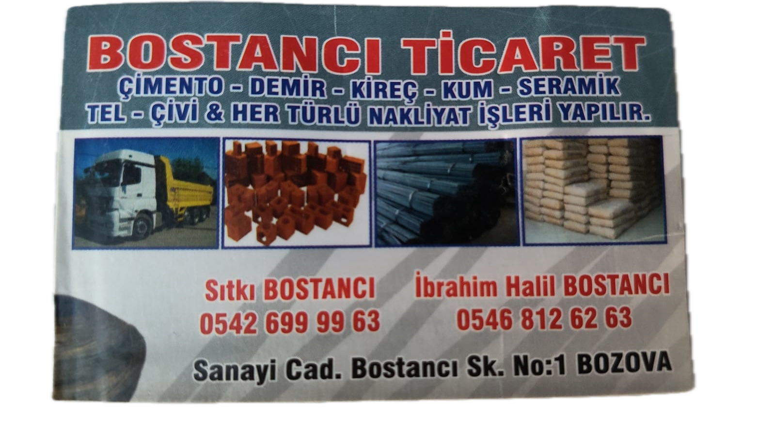 Bostancı Ticaret — Bozova Yapı Malzemeleri